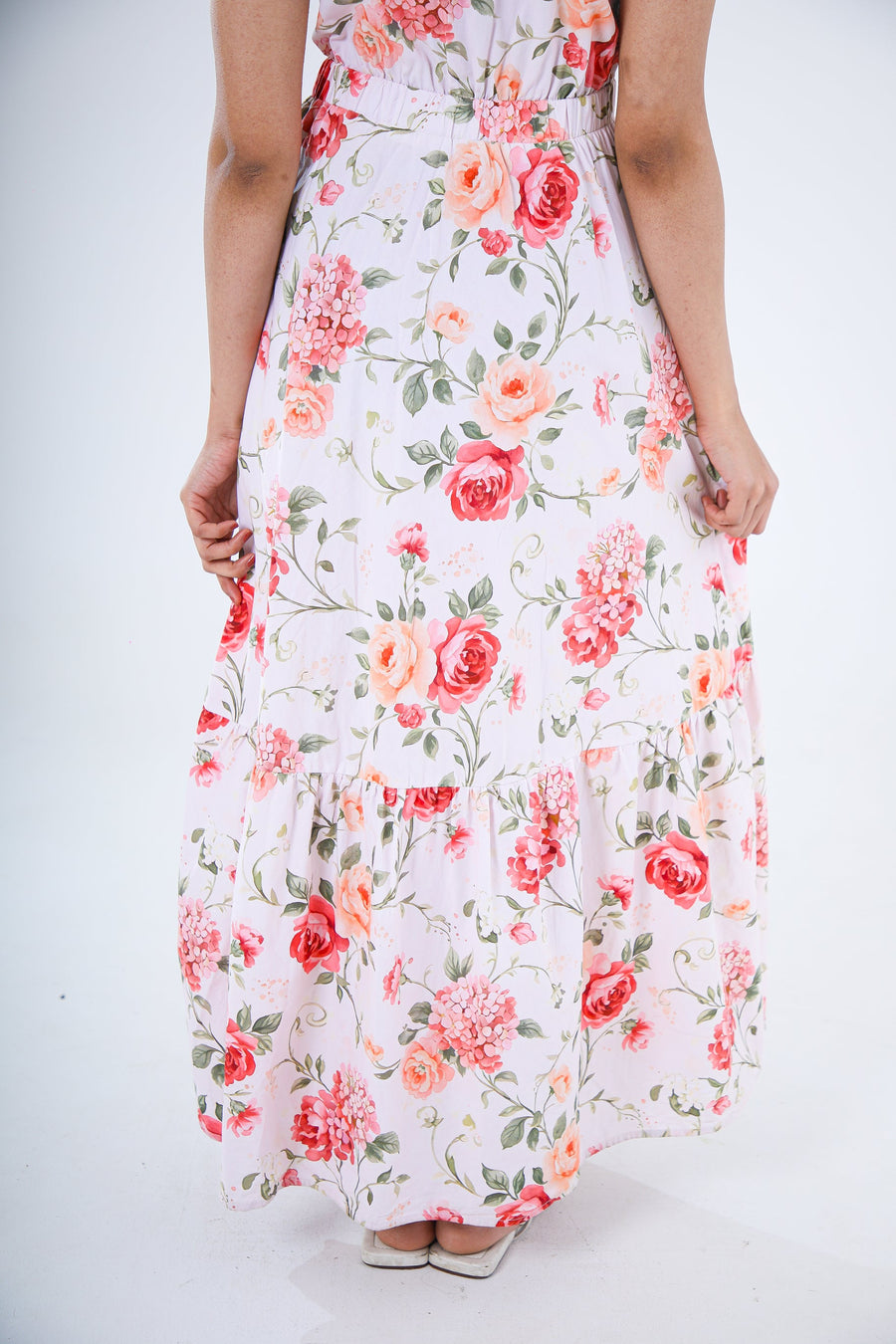 FLORAL WRAP MAXI